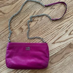 Excellent condition magenta Coach crossbody bag